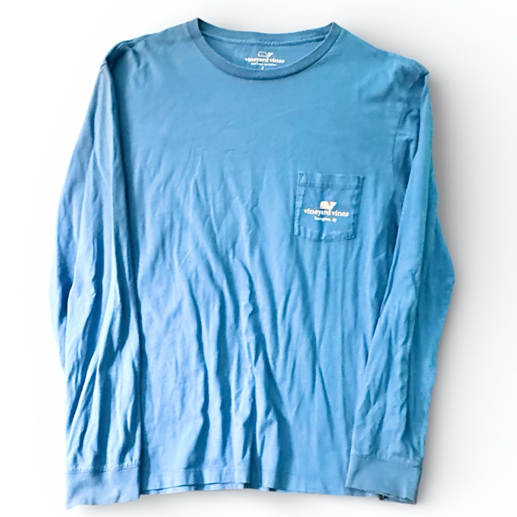 Vineyard Vines Long Sleeve Tshirt Mens Large Blue Lexington Ky Graphic Tee